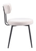 Blanca Ivory (Set of 2) Steel and Polyester Dining Chair