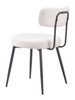 Blanca Ivory (Set of 2) Steel and Polyester Dining Chair