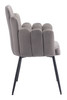 Noosa Gray (Set of 2) Steel and Polyester Dining Chair