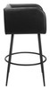 Horbat Black (Set of 2) Steel and Polyurethane Barstool