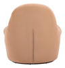 Reva Tan Steel and Polyurethane Swivel Chair