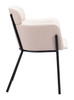Bremor Beige (Set of 2) Steel and Polyester Dining Chair