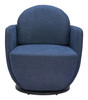 Bant Blue Steel and Polyester Swivel Chair