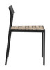 Draco Black (Set of 2) Aluminum and Polyester Stackable Dining Chair