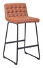 Pago Brown (Set of 2) Steel and Polyurethane Barstool
