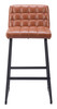 Pago Brown (Set of 2) Steel and Polyurethane Barstool