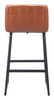 Pago Brown (Set of 2) Steel and Polyurethane Barstool