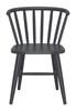 Shio Black Aluminum Dining Chair for Outdoor Use