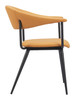 Sima Brown Steel and Polyurethane Dining Chair