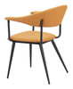 Sima Brown Steel and Polyurethane Dining Chair