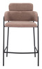 Marcel Brown (Set of 2) Steel and Polyester Counter Stool