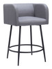 Horbat Gray (Set of 2) Steel and Polyester Counter Stool