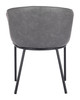 Garston Gray Steel and Polyurethane Dining Chair