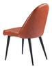 Silloth Brown (Set of 2) Steel and Polyurethane Armless Dining Chair