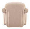 Selenya Beige Rubberwood Accent Chair