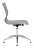 Glider Taupe Steel and Polyurethane Swivel Conference Chair