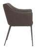 Belmont Brown Steel and Polyurethane Dining Chair