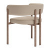 Ruge Beige (Set of 2) Steel and Polyurethane Dining Chair
