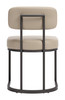 Velar Beige & Gray (Set of 2) Steel and Polyurethane Dining Chair