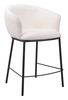 Essen Ivory Steel and Polyester Counter Stool