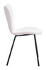 Thibideaux Ivory (Set of 2) Steel and Polyester Dining Chair