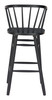 Stenger Black (Set of 2) Rubberwood Barstool