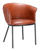 Garston Brown Steel and Polyurethane Dining Chair