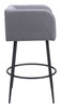 Horbat Gray (Set of 2) Steel and Polyester Barstool
