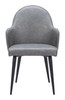 Silloth Gray Steel and Polyurethane Dining Chair