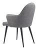 Silloth Gray Steel and Polyurethane Dining Chair