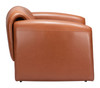Horten Brown Steel and Polyurethane Accent Chair