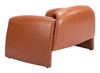 Horten Brown Steel and Polyurethane Accent Chair