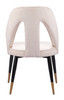 Artus Ivory Steel and Polyester Dining Chair