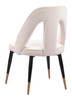 Artus Ivory Steel and Polyester Dining Chair