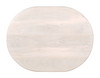 Risan Natural Mango Wood Oval Side Table