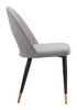 Menlo Gray (Set of 2) Steel and Polyester Dining Chair