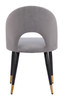 Menlo Gray (Set of 2) Steel and Polyester Dining Chair