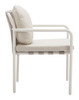 Aite Beige (Set of 2) Aluminum and Olefin Dining Chair for Outdoor Use