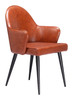 Silloth Brown Steel and Polyurethane Dining Chair