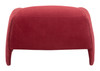 Horten Red Steel and Polyester Accent Chair