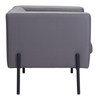 Jess Gray Steel and Polyurethane Accent Chair