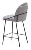 Jambi Black & White (Set of 2) Steel and Polyester Counter Stool