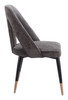 Artus Gray Steel and Polyester Dining Chair