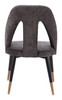 Artus Gray Steel and Polyester Dining Chair