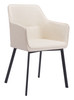 Adage Beige (Set of 2) Steel and Polyester Dining Chair