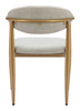 Zens Quill Gray (Set of 2) Steel and Polyester Dining Chair