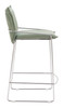 Pola Green Steel and Polyester Counter Stool