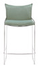 Pola Green Steel and Polyester Counter Stool