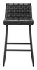 Pago Black (Set of 2) Steel and Polyurethane Barstool