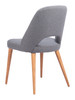 Leith Gray (Set of 2) Ash Wood and Steel Dining Chair